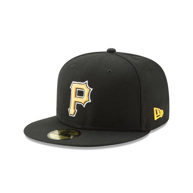 MLB Pittsburgh Pirates Authentic Collection 59Fifty Fitted (FXK7237) - Black New Era Caps